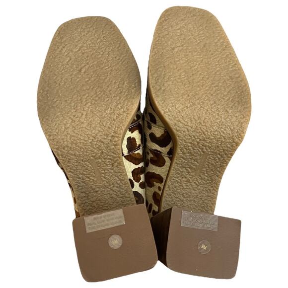 Steve Madden Ezerna Leopard Print Block Heel Loafer Pumps Size 9 - Picture 12 of 13